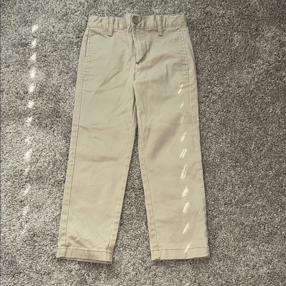 Cat & Jack Tan Chinos Classic Cotton Twill